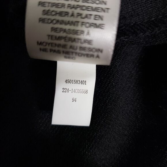 Chico's Womens Cardigan Sweater Size 1 Medium Black Reptile Print Full Zip - Picture 10 of 10